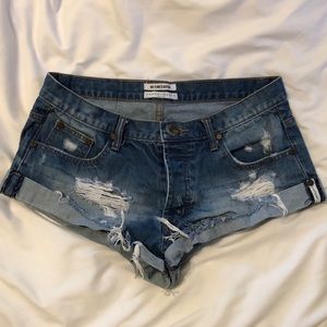 One Teaspoon Jean Shorts